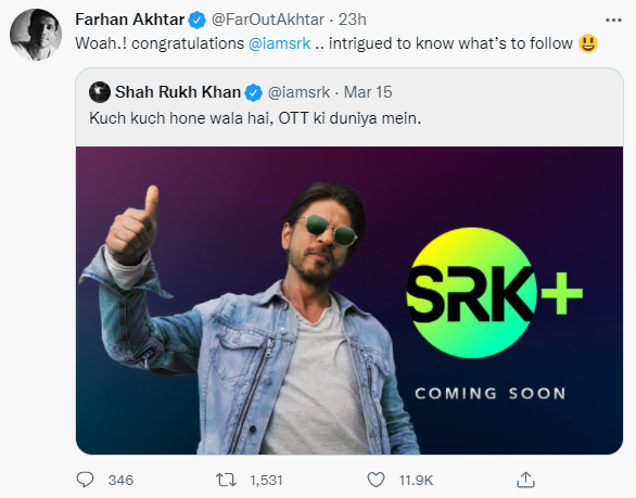Shah Rukh Khan launches his own OTT Platform - SRK+