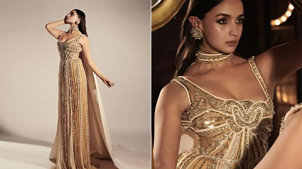 Mouni Roy's Exquisite Photoshoot In A Golden Gown